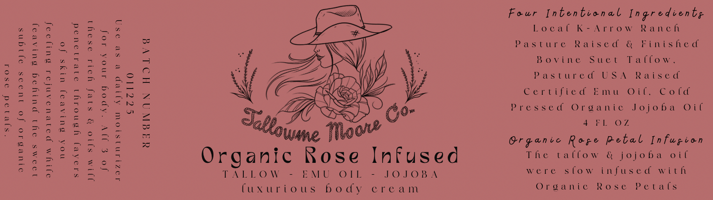 Organic Rose Infused Cream